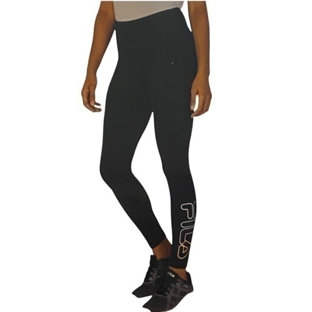 FILA Black Leggings Women Size Medium NWT